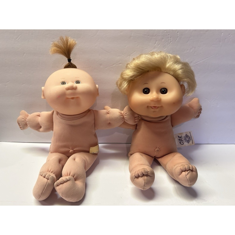 Two Cabbage Patch Babies One Preemie 1996‎ One Blonde 2011